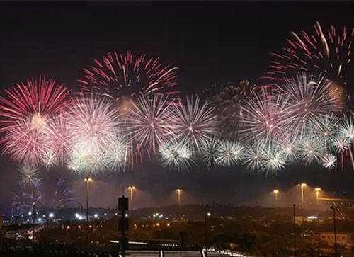 庄河市焰火晚会